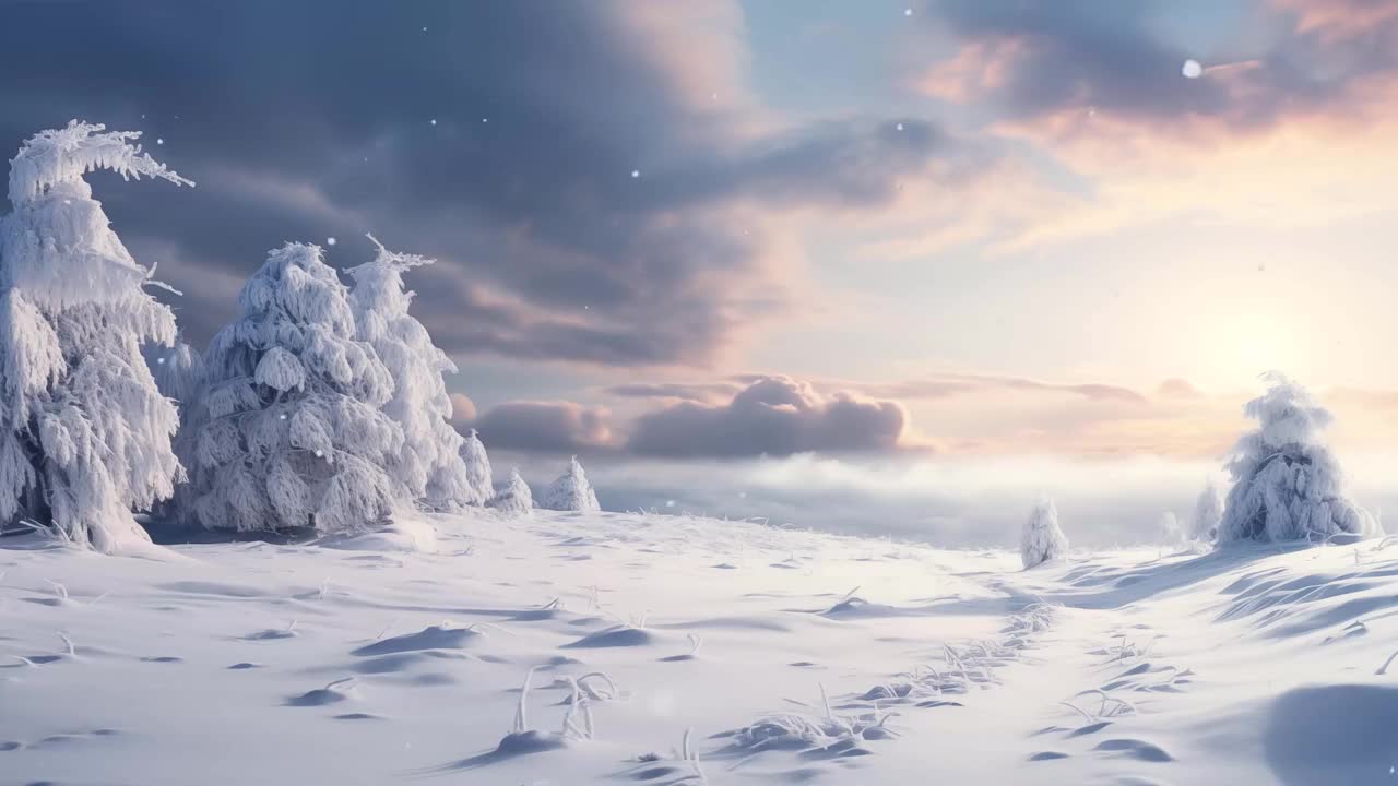 唯美的雪景 #1018