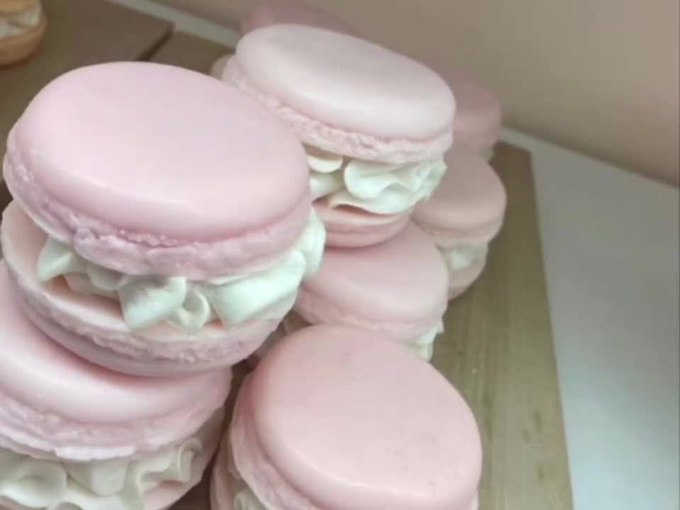 fluffy macarons!! asmr