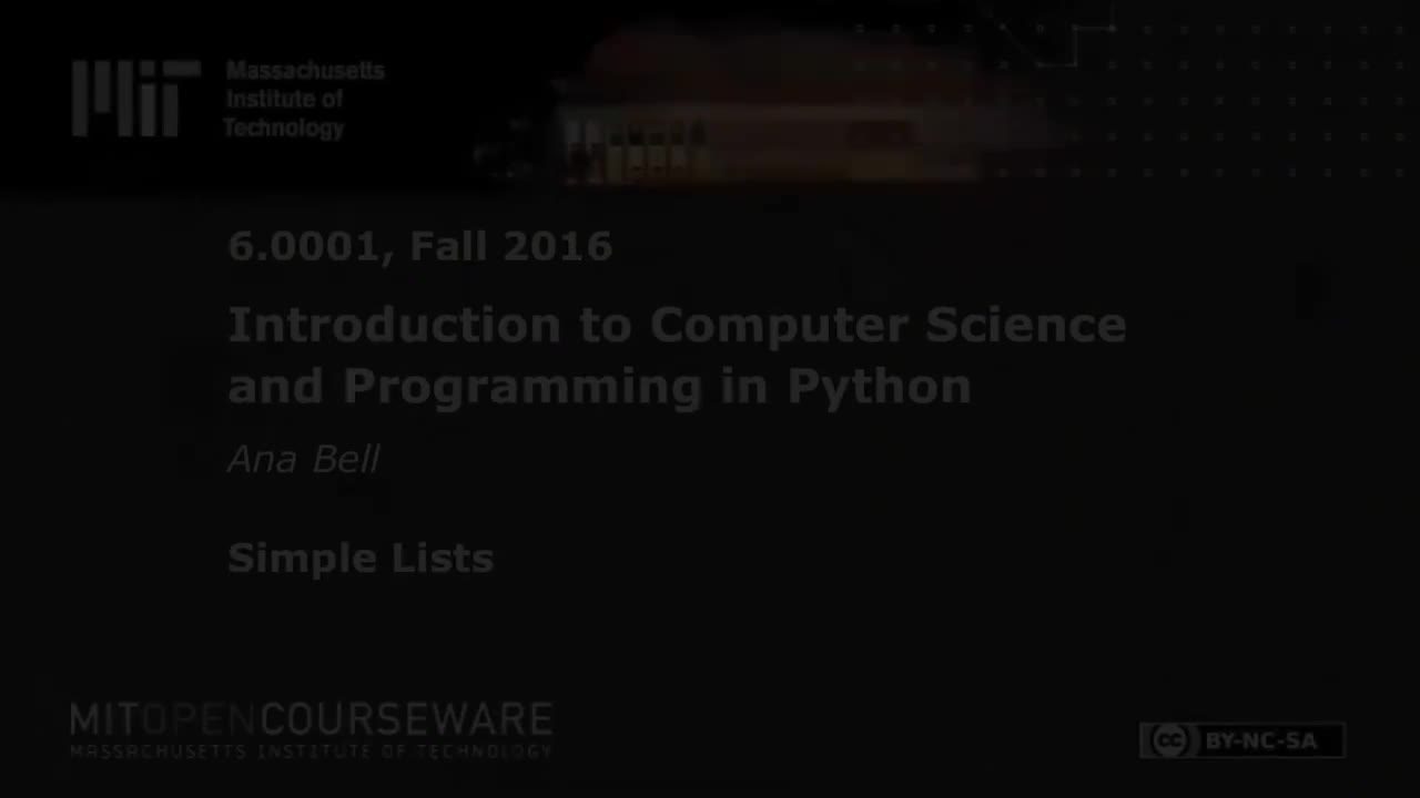 20.第19讲 Simple Lists