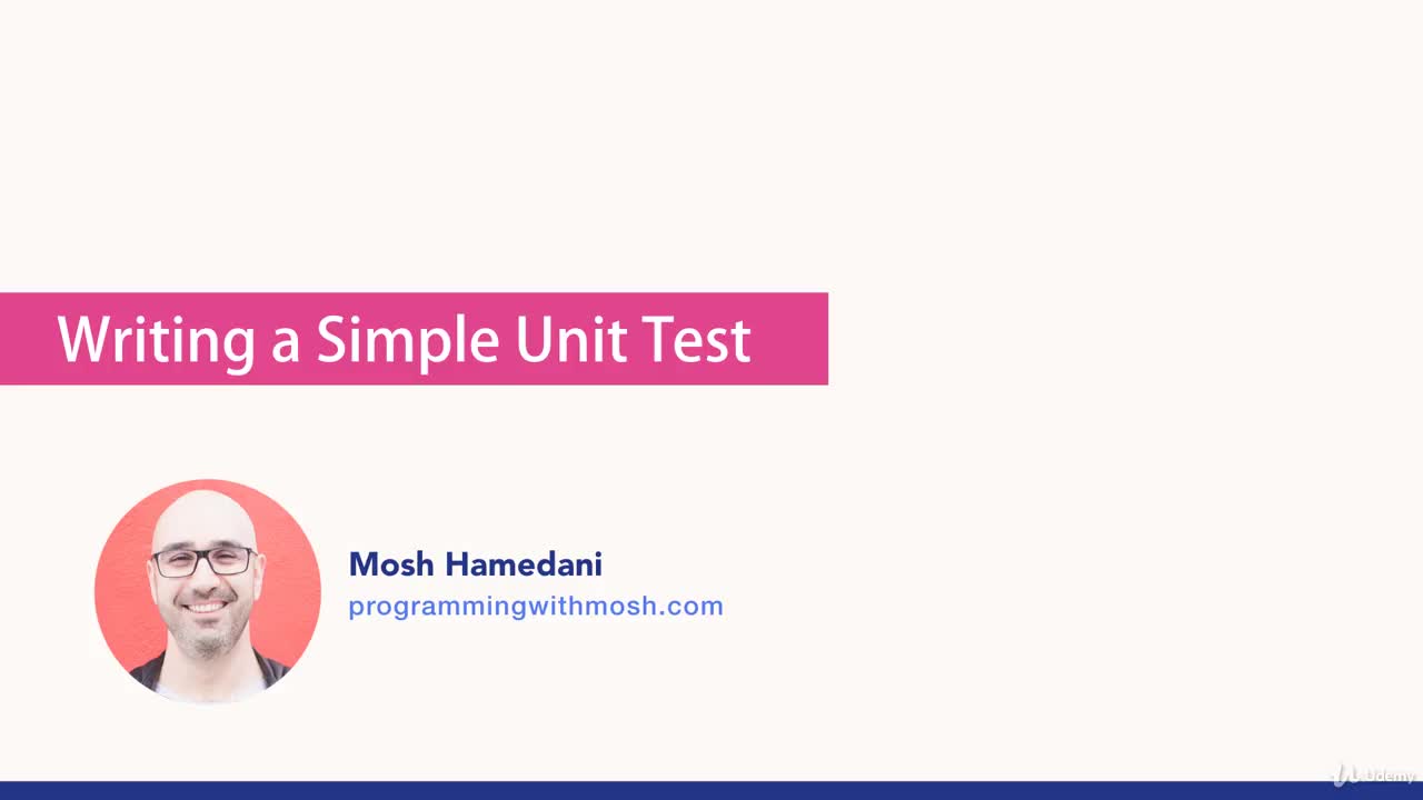 020 Writing a Simple Unit Test