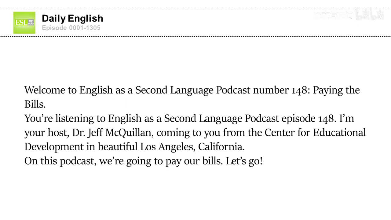 0148 Paying the Bills