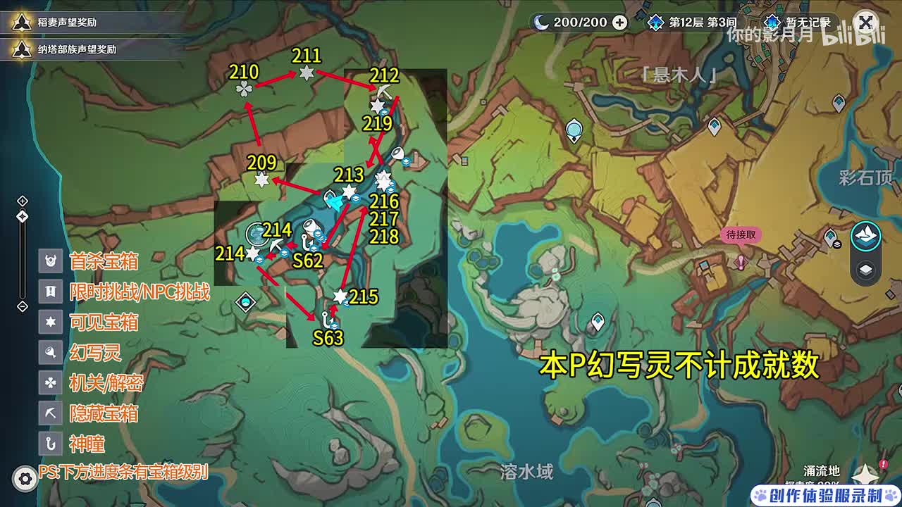 悬木人(2) 共11个(209-219)成就数218 神瞳62-63