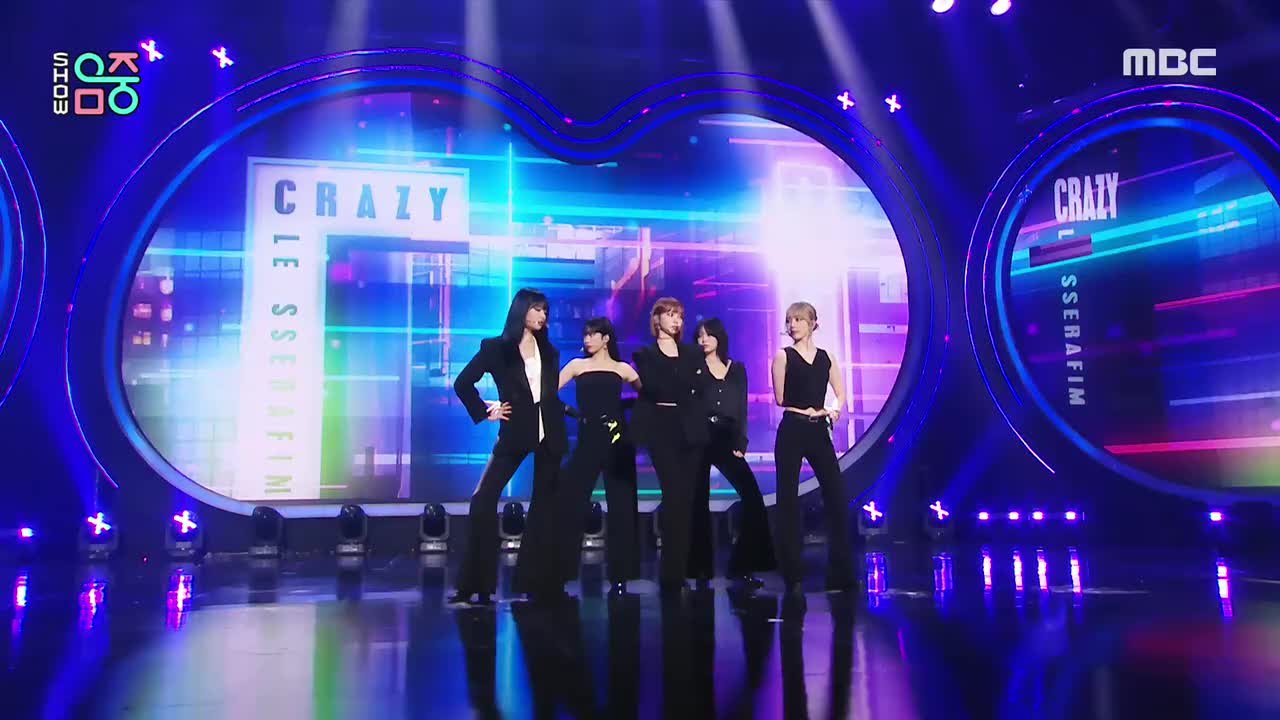 LE SSERAFIM - CRAZY 打歌舞台