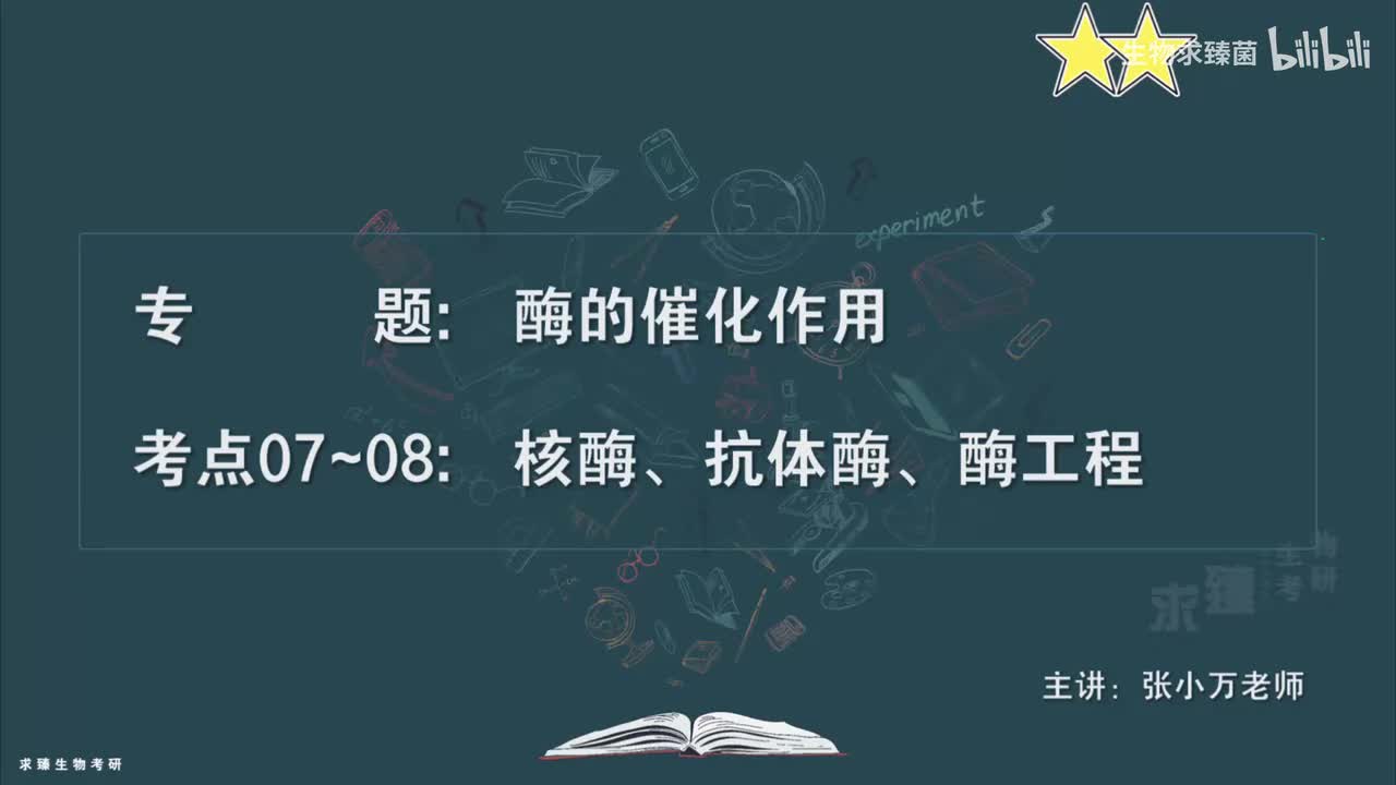 [专题06] 考点07~08：核酶、抗体酶、酶工程