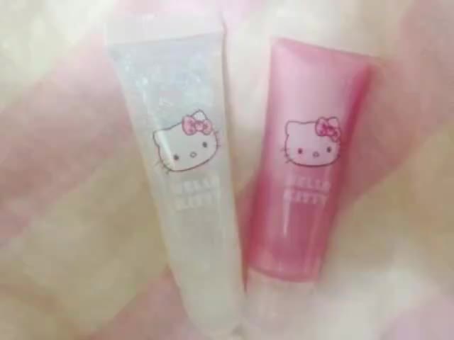 hello kitty lip gloss asmr