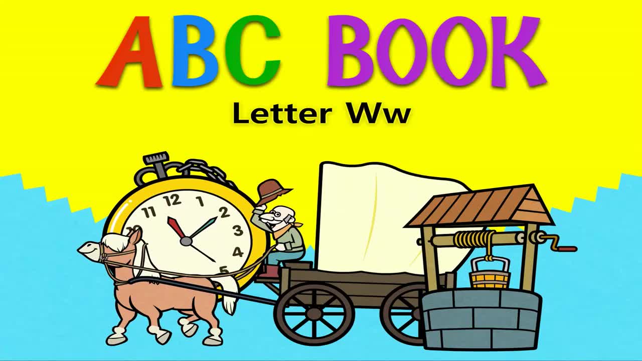 英文【ABC Book】023 Letter Ww