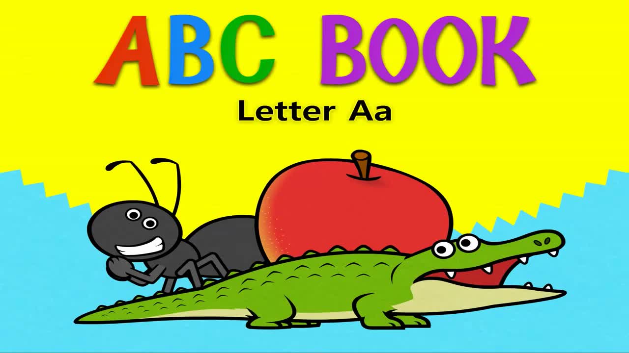 英文【ABC Book】001 Letter Aa
