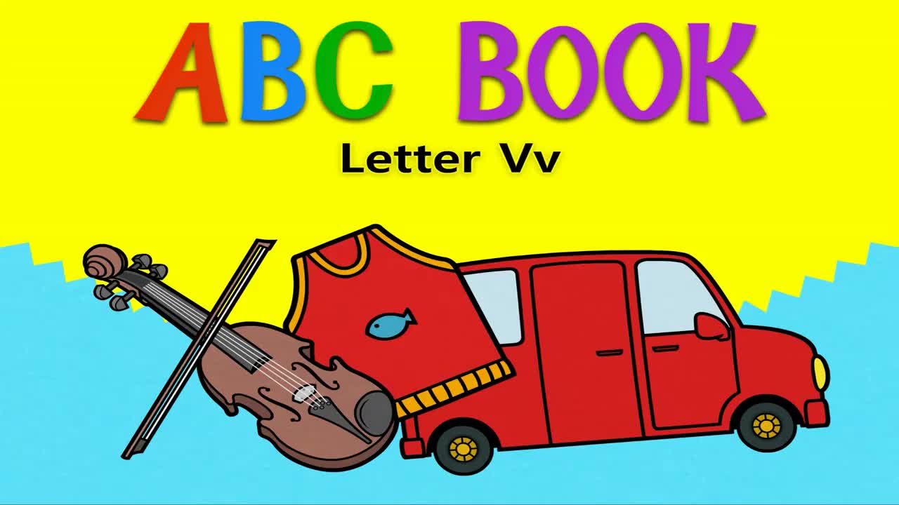 英文【ABC Book】022 Letter Vv