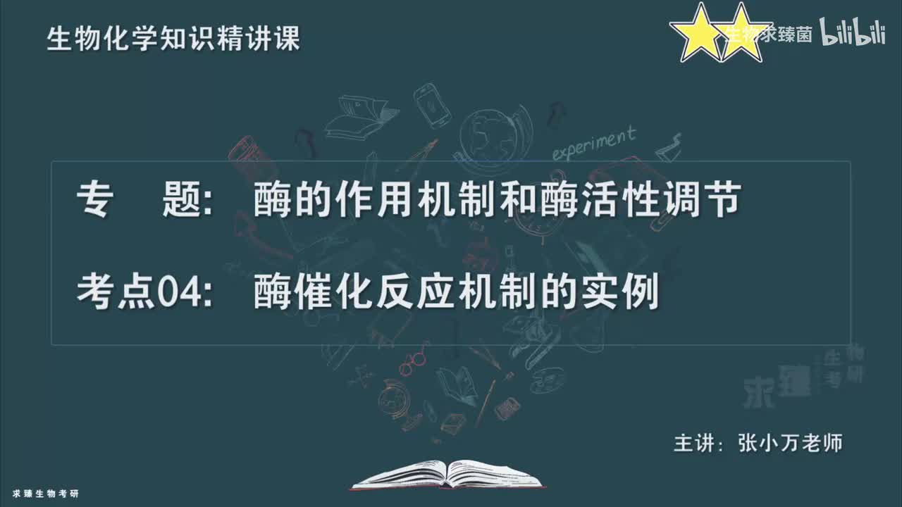 [专题08] 考点04：酶催化反应机制的实例