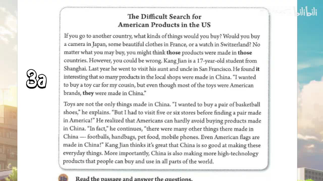 2024版Unit5 SectionA 3a