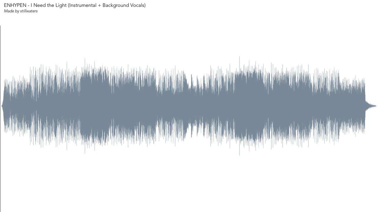 I Need the Light (Instrumental + Background Vocals)