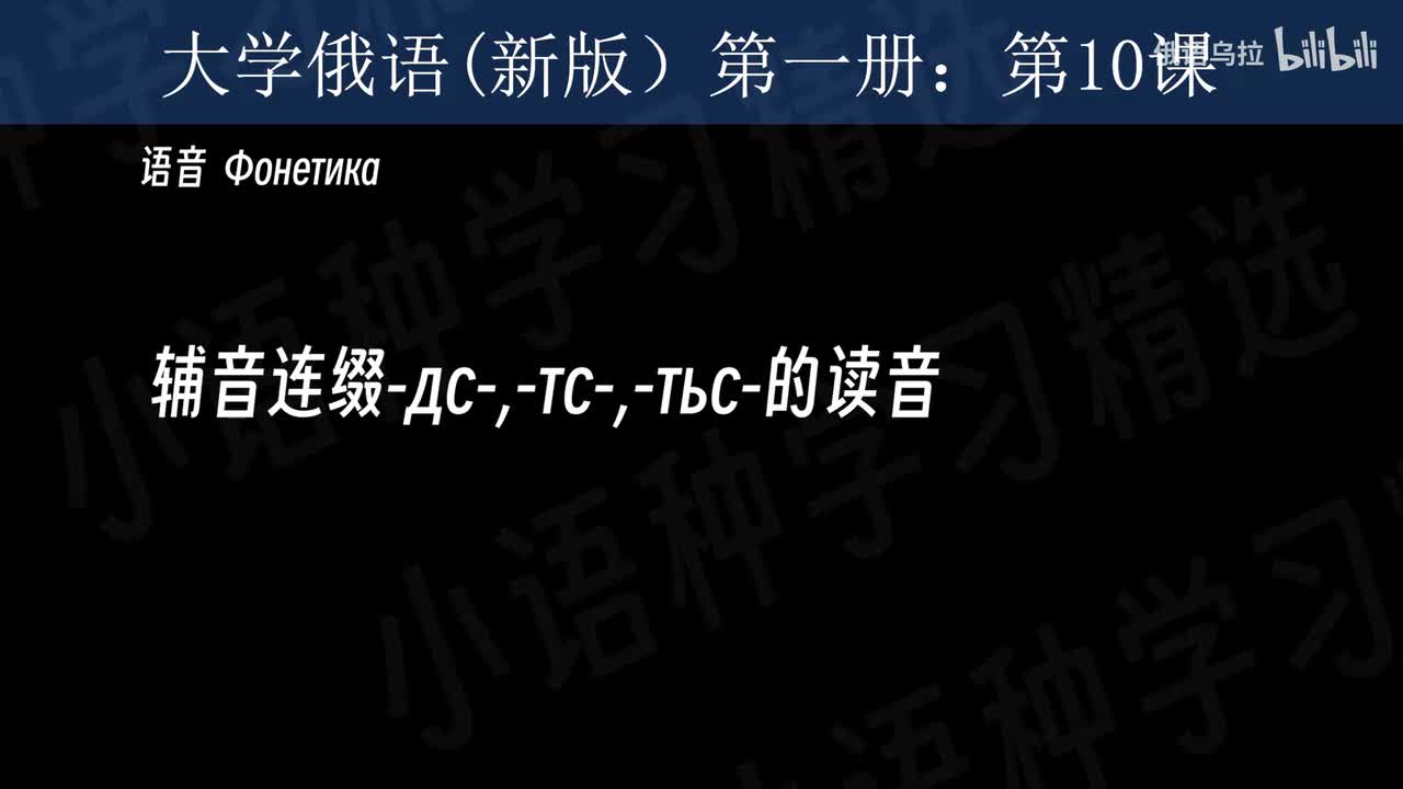 010：大学俄语(新版)第一册：第十课