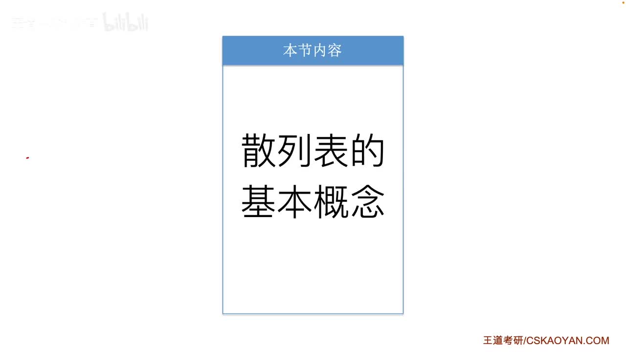 7.5.1 散列表的基本概念