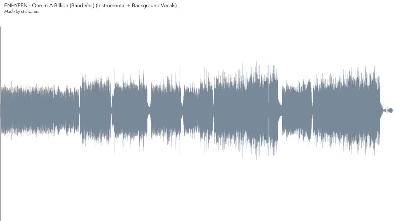 One In A Billion (Band Ver.) (Instrumental + Background Vocals)