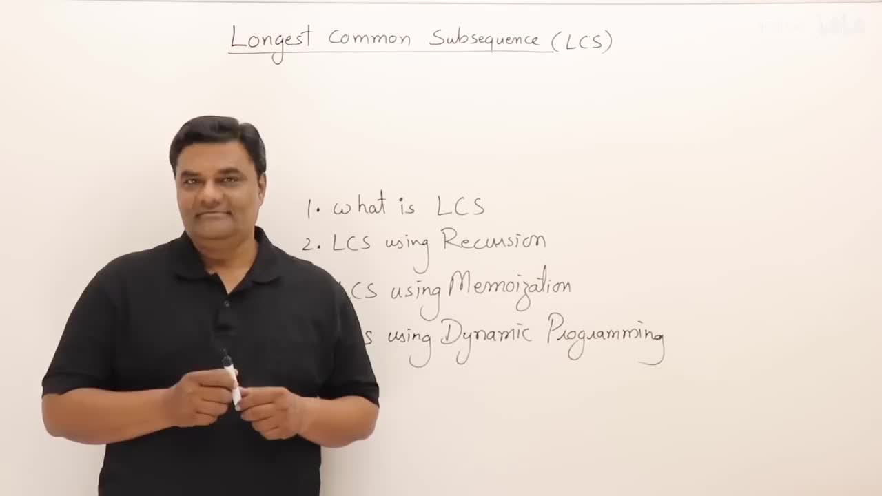 p59 4.9 Longest Common Subsequence (LCS) - Recursion and Dynamic Programming