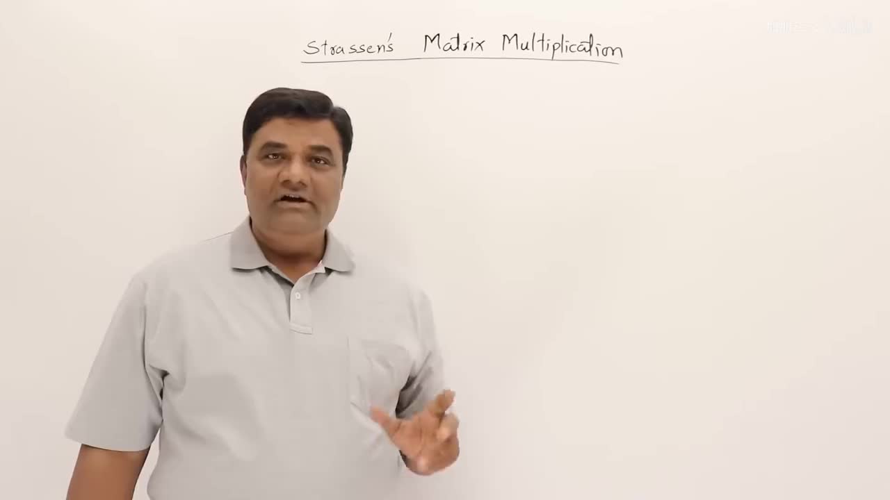 p37 2.9 Strassens Matrix Multiplication