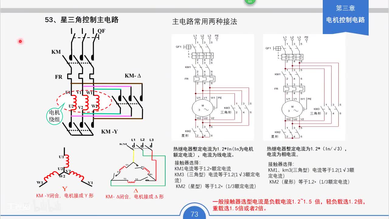 64_星三角控制主电路工作原理与接线要点