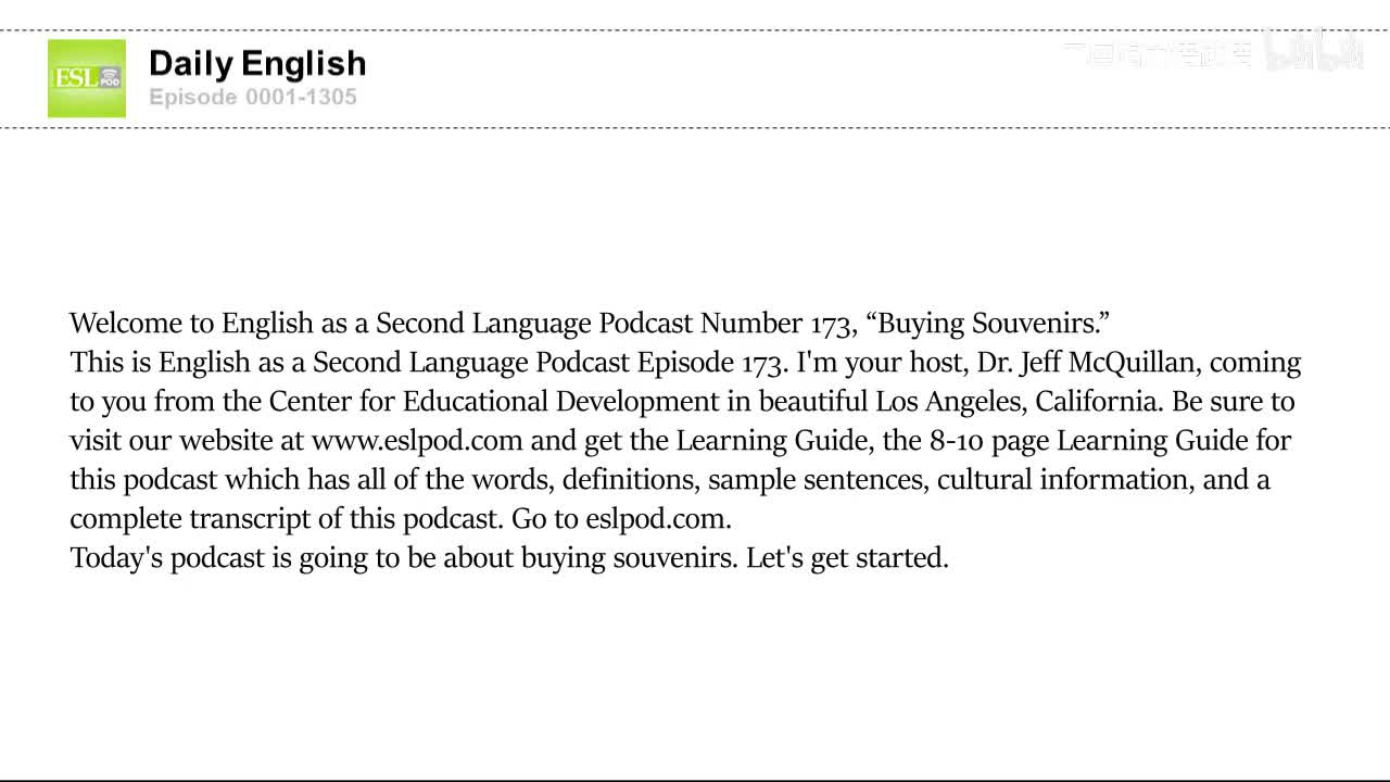 0173 Buying Souvenirs