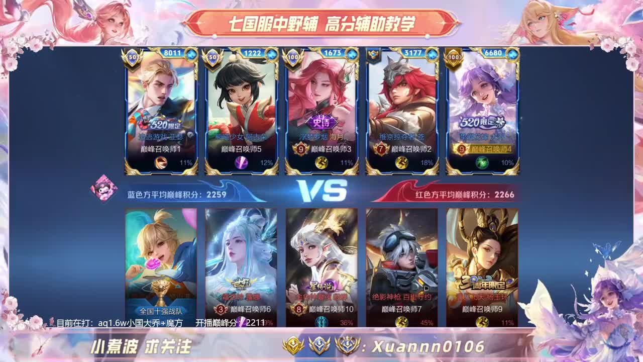 巅峰2211 六小国糕手局