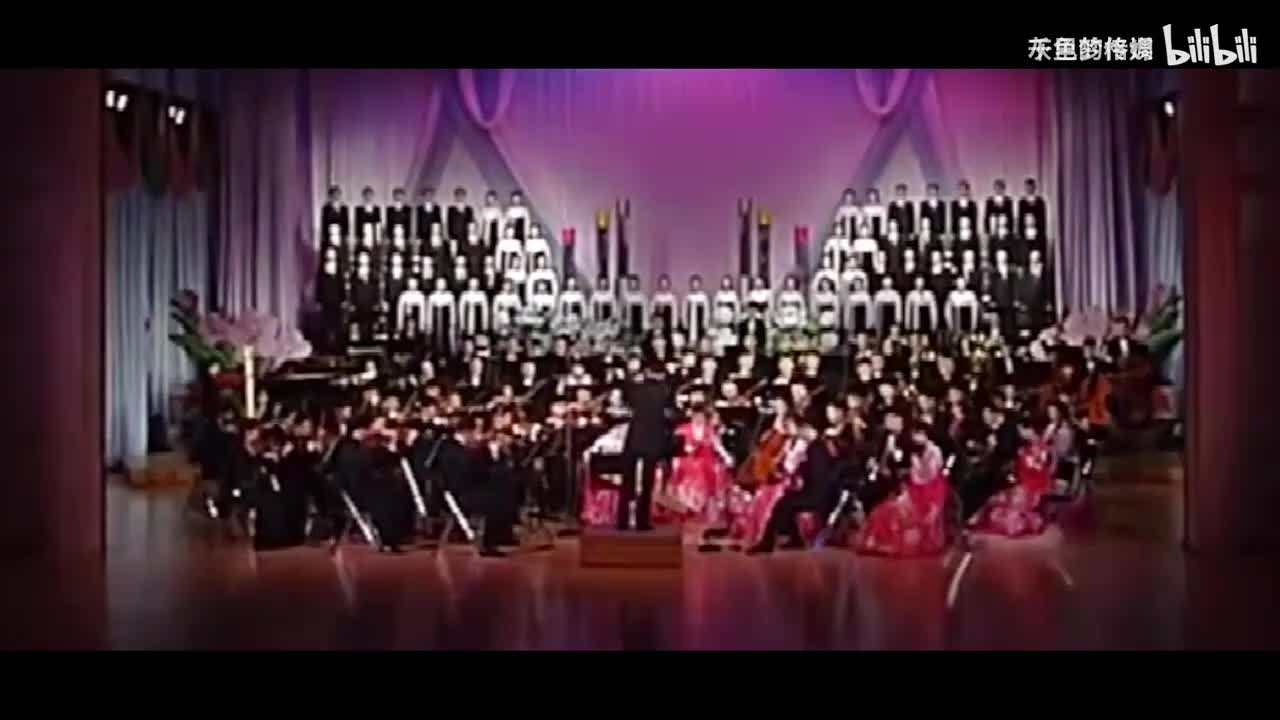 朝鲜合唱团深情演唱《卖花姑娘》，歌声动听，深深的感动了-1080P