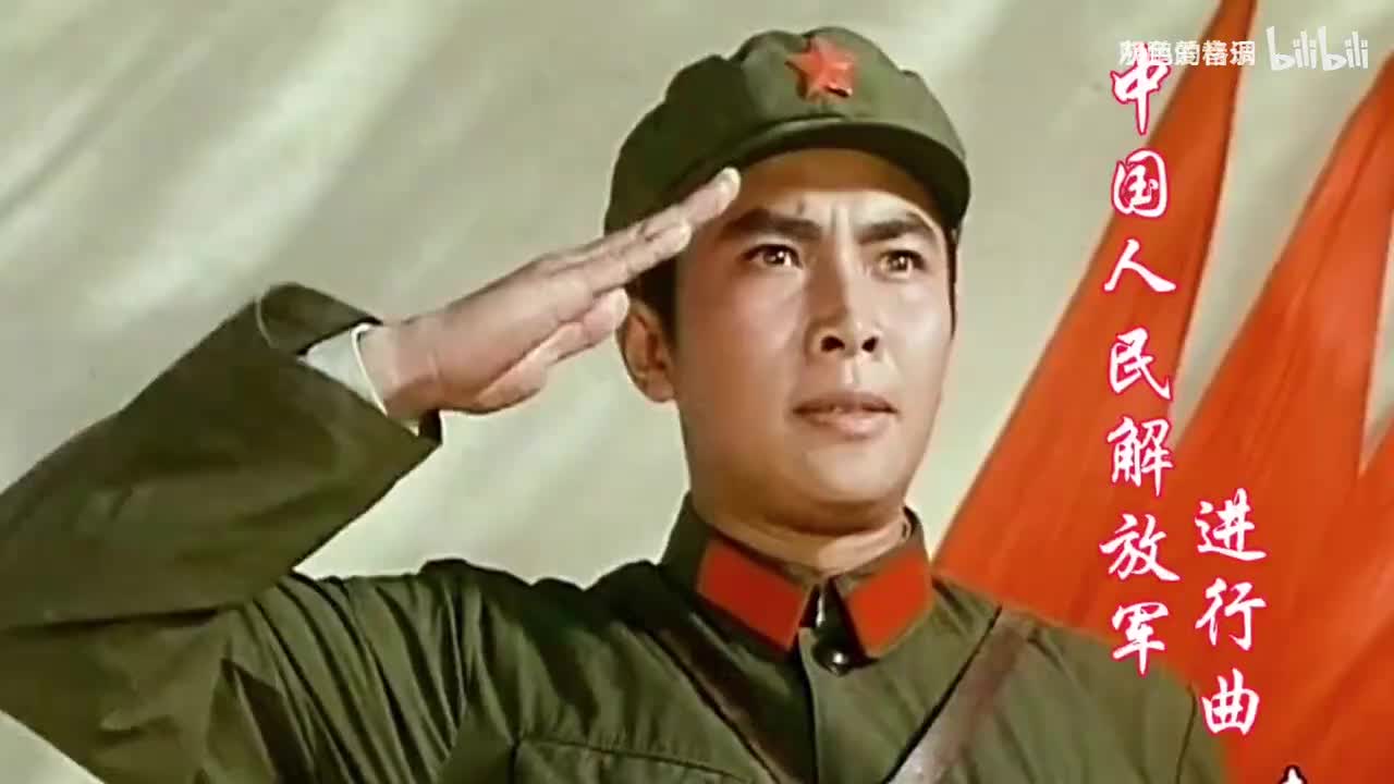 红色《中国人民解放军进行曲》大合唱气势磅礴，太震撼了-1080P