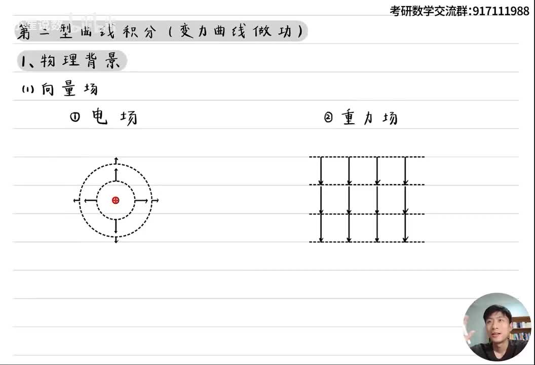 第二型曲线积分，向量场