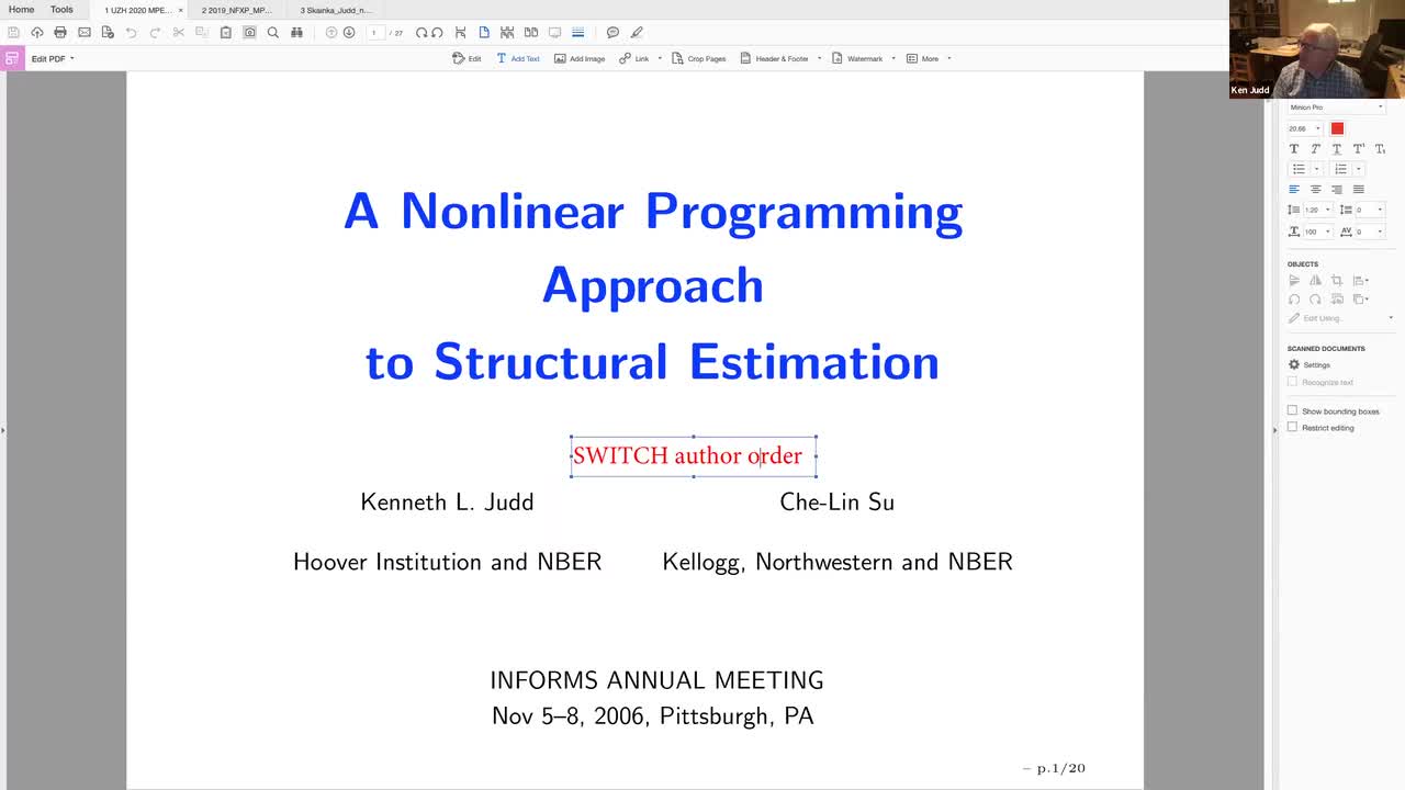 Lecture 17- Structural Estimation II