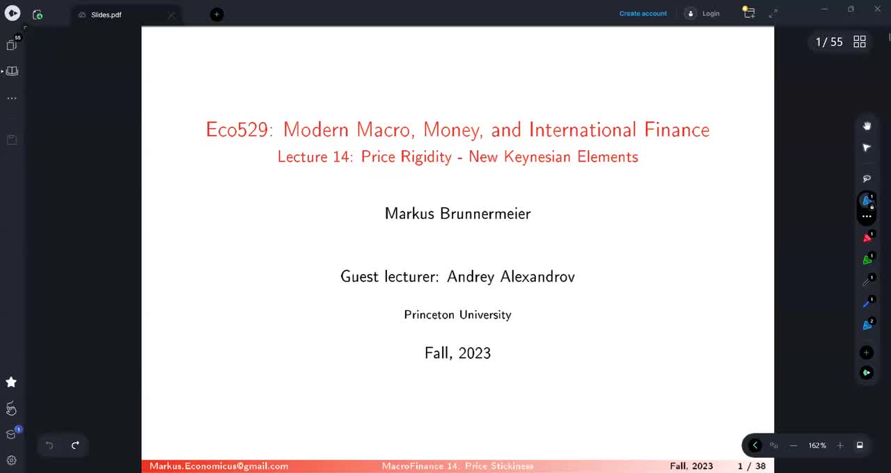 14. Price Rigidities - New Keynesian Elements