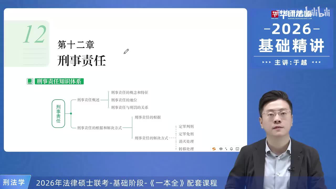 【26法硕刑法】12-1 刑事责任概述