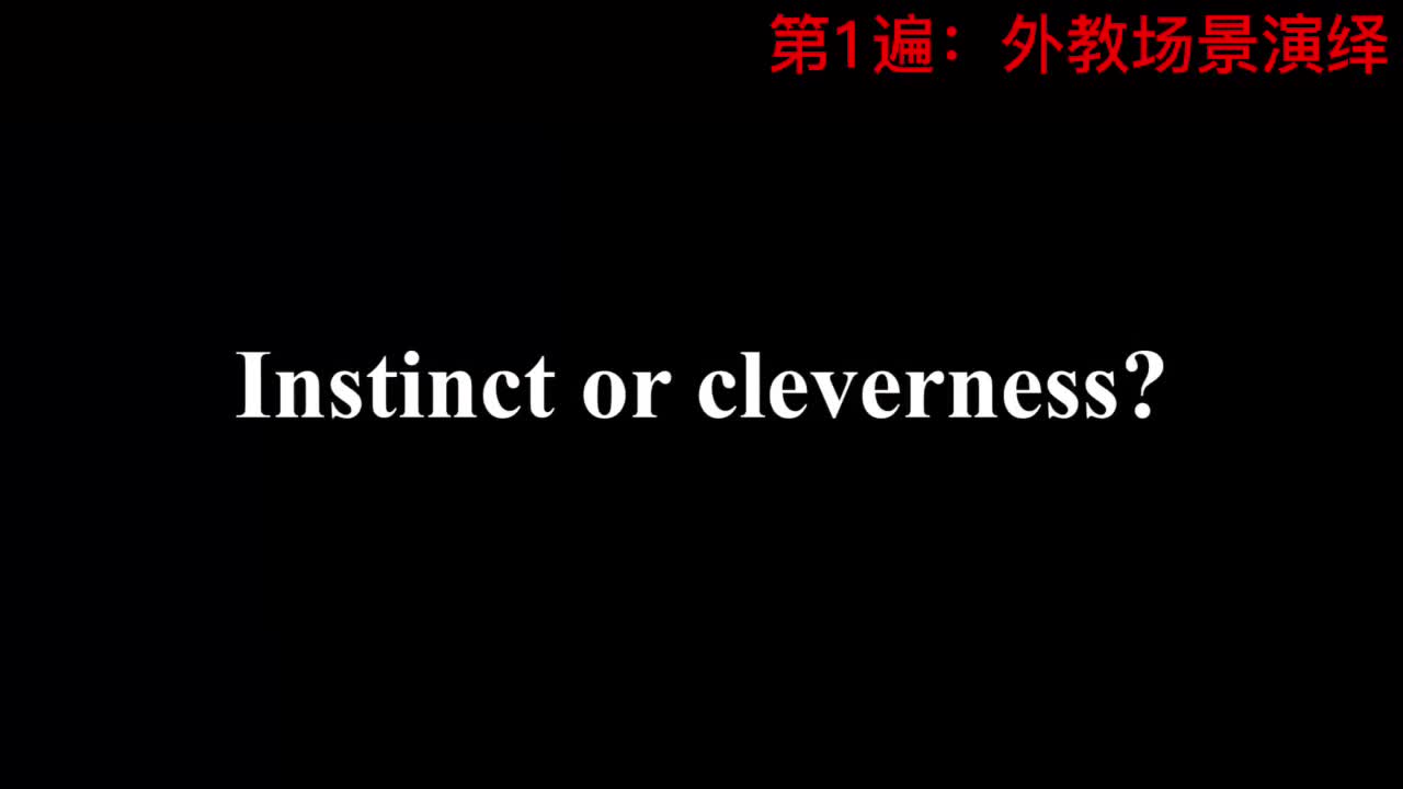 【新概念3】Lesson 54 Instinct or cleverness 是本能还是机智