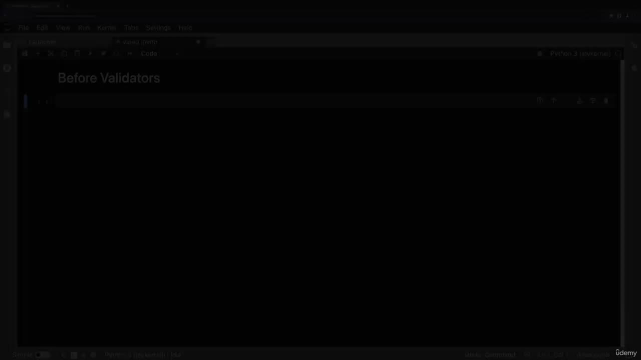 3. Before Validators