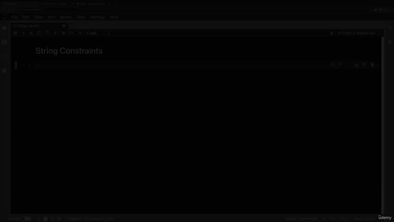 3. String Constraints