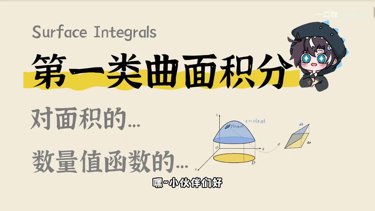 11-4 第一类曲面积分（对面积的；数量值函数的）