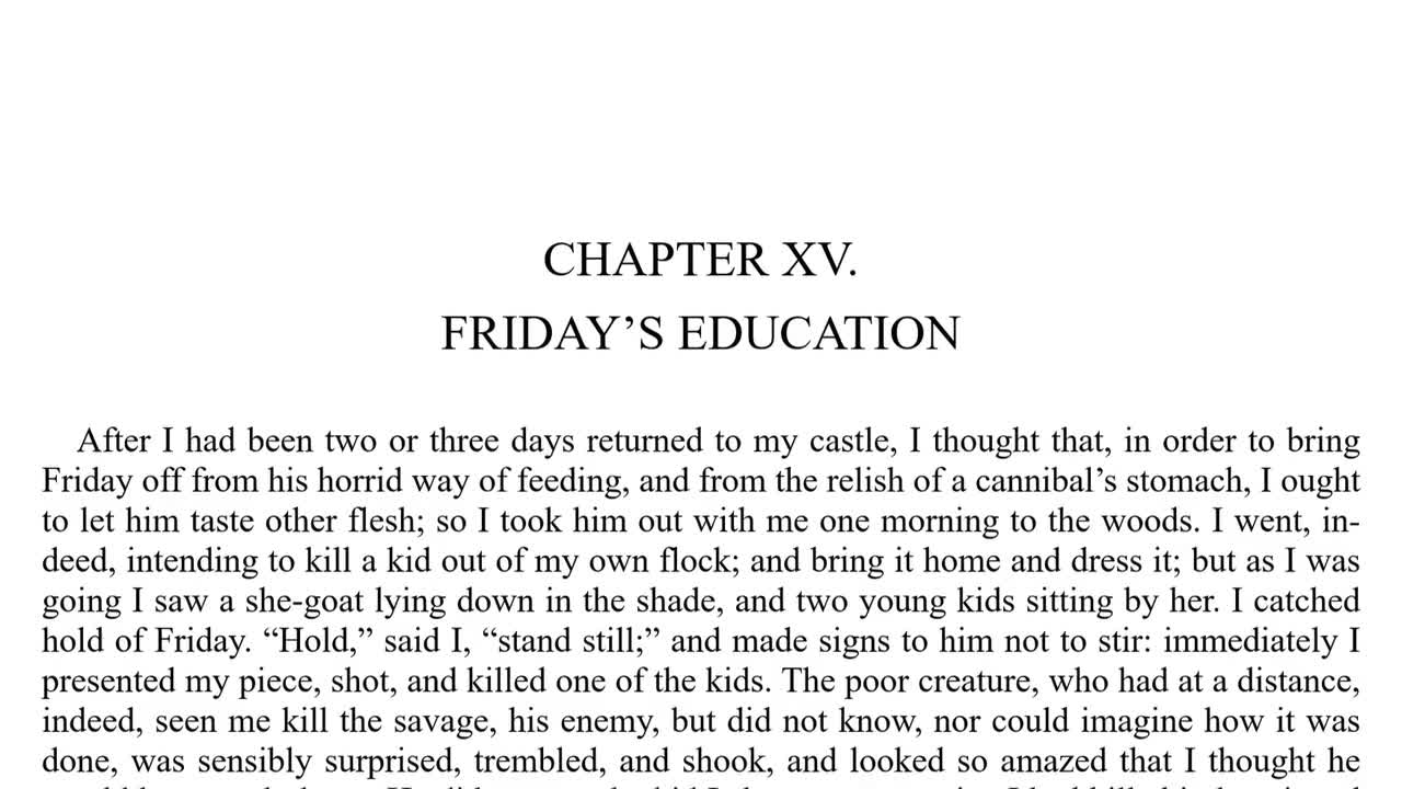 Chapter 15: Friday's Education