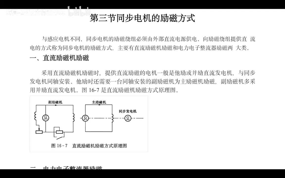 4.3 同步机的励磁方式和额定值