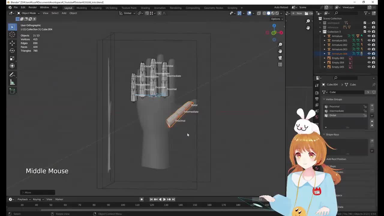 Blender建模丨第6集·手部建模