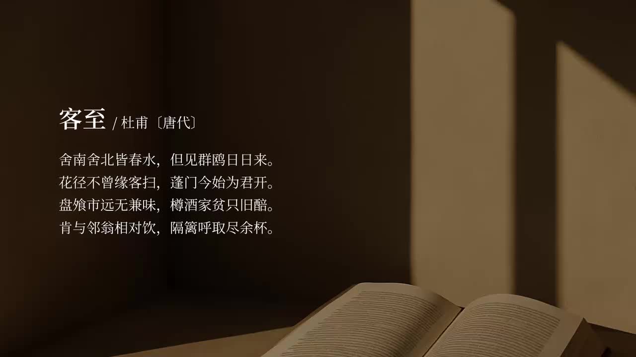 【选修下】客至