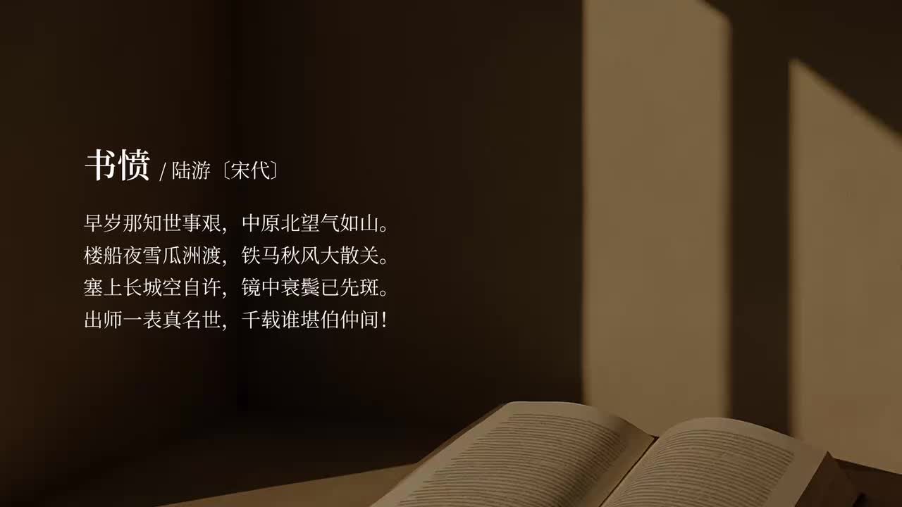 【选修中】书愤