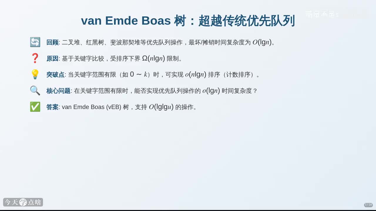 第18讲 van Emde Boas树