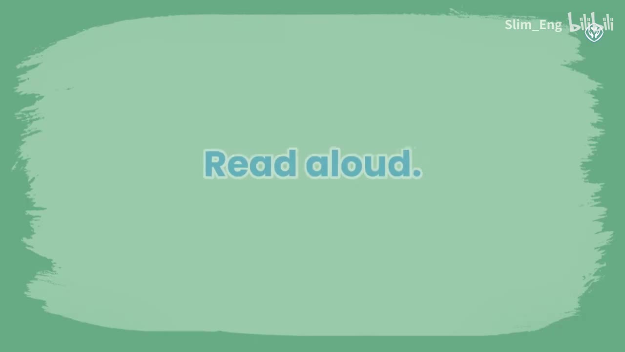 UR P74 Read aloud（动画）