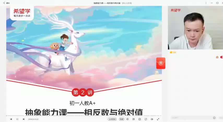 【获全集+WX❤️: kaoshi4499】第2讲 抽象能力课——相反数与绝对值_(Av114375599916048,P2)