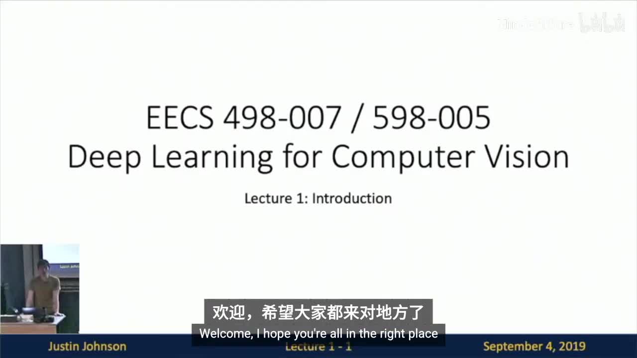 P01 Lecture 1 - Introduction to Deep Learning for Computer Vision