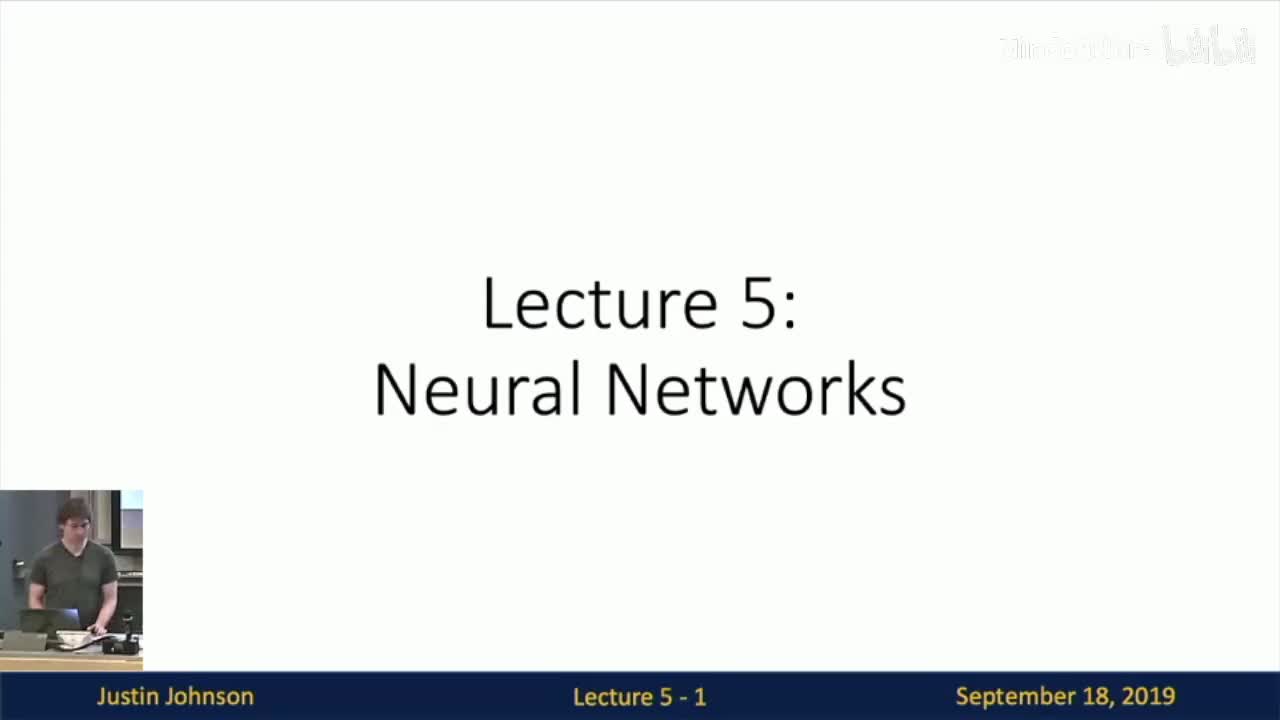 P05 Lecture 5 - Neural Networks