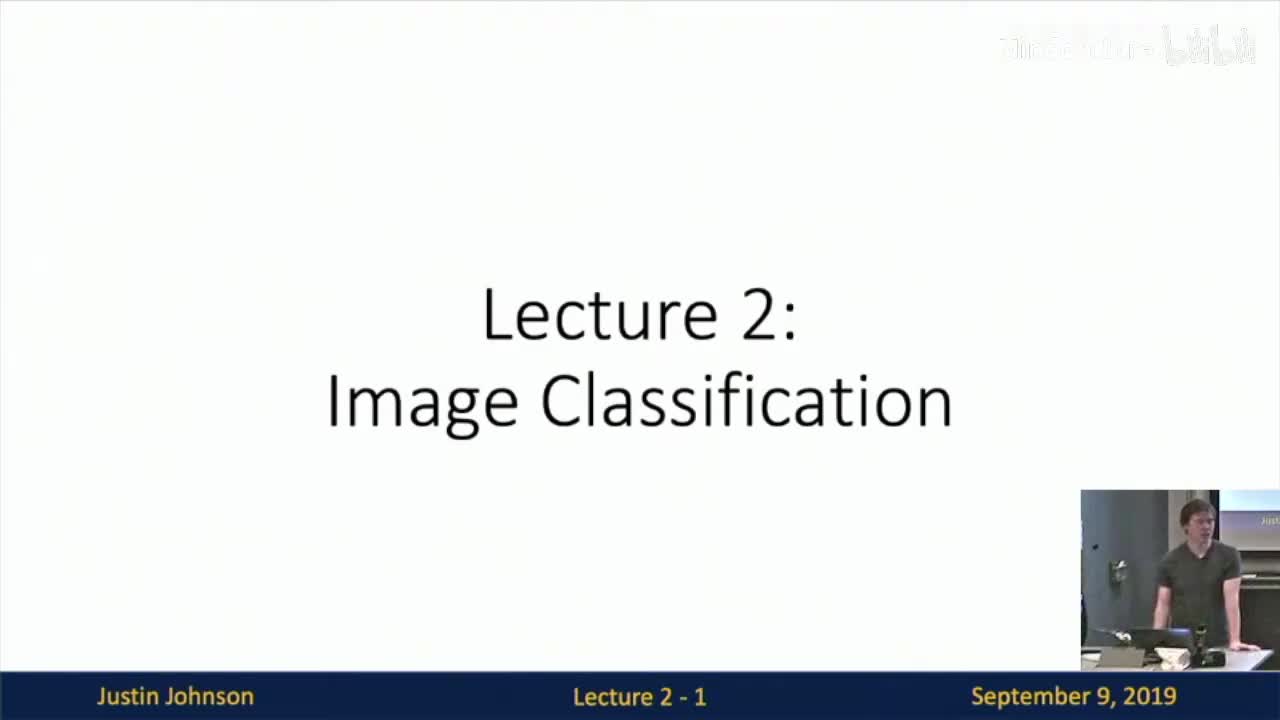 P02 Lecture 2 - Image Classification