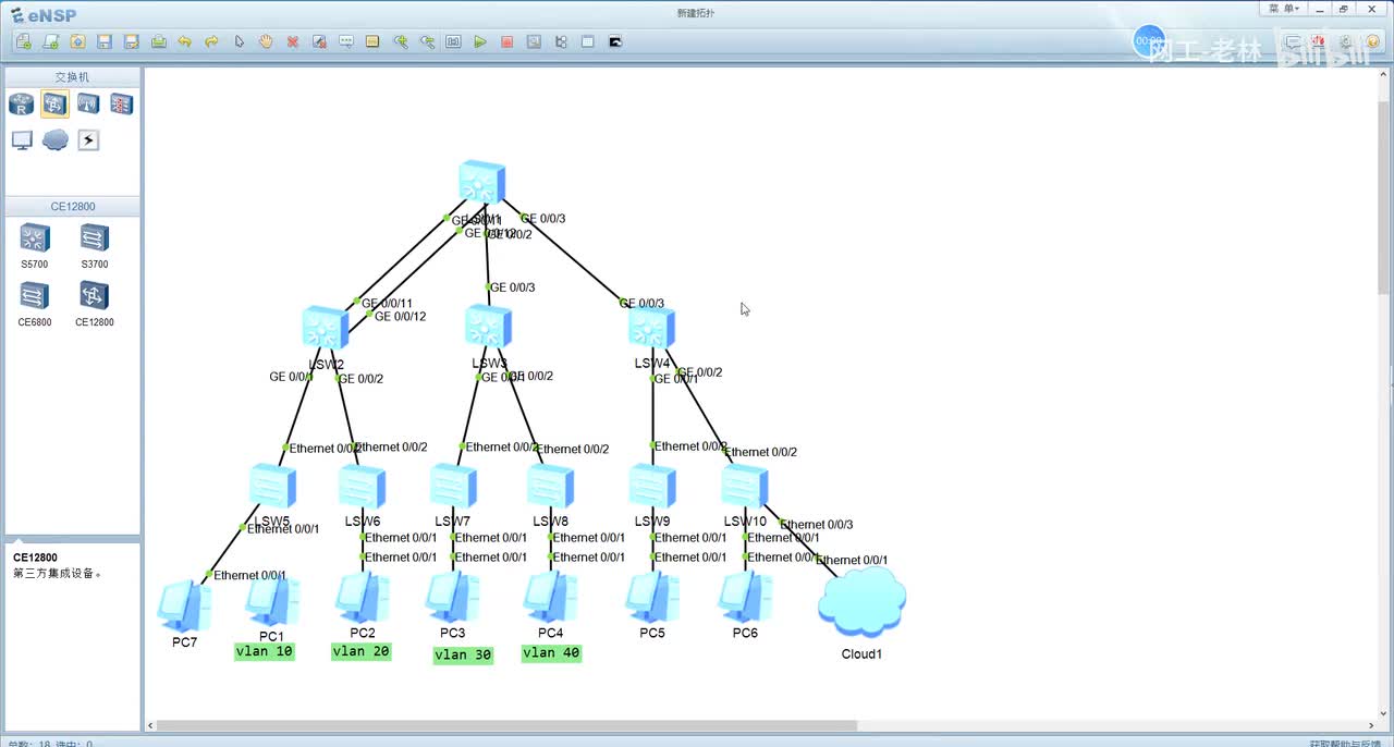 故障排查08-三层交换机配置vlanif后不up