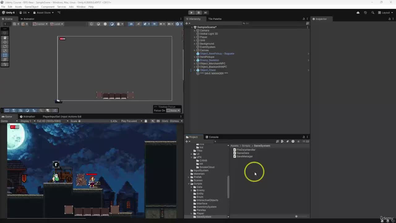 2. Save & Load - Items