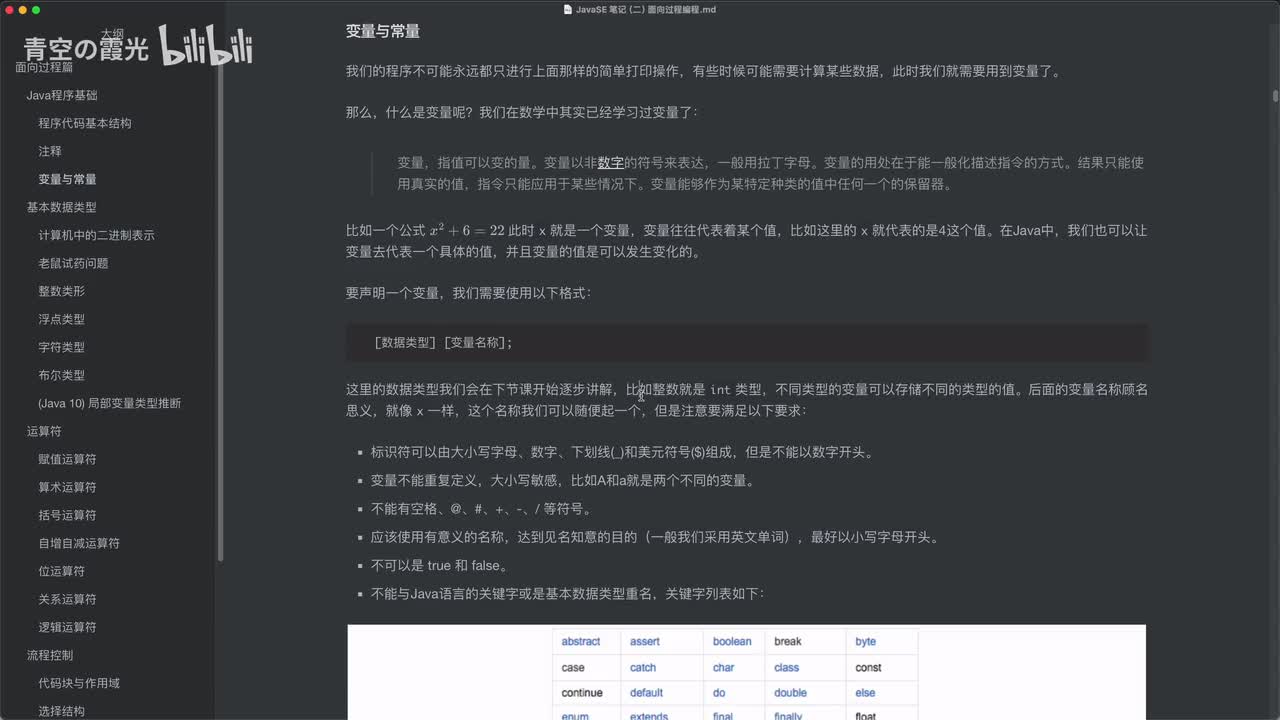 入门：变量与常量