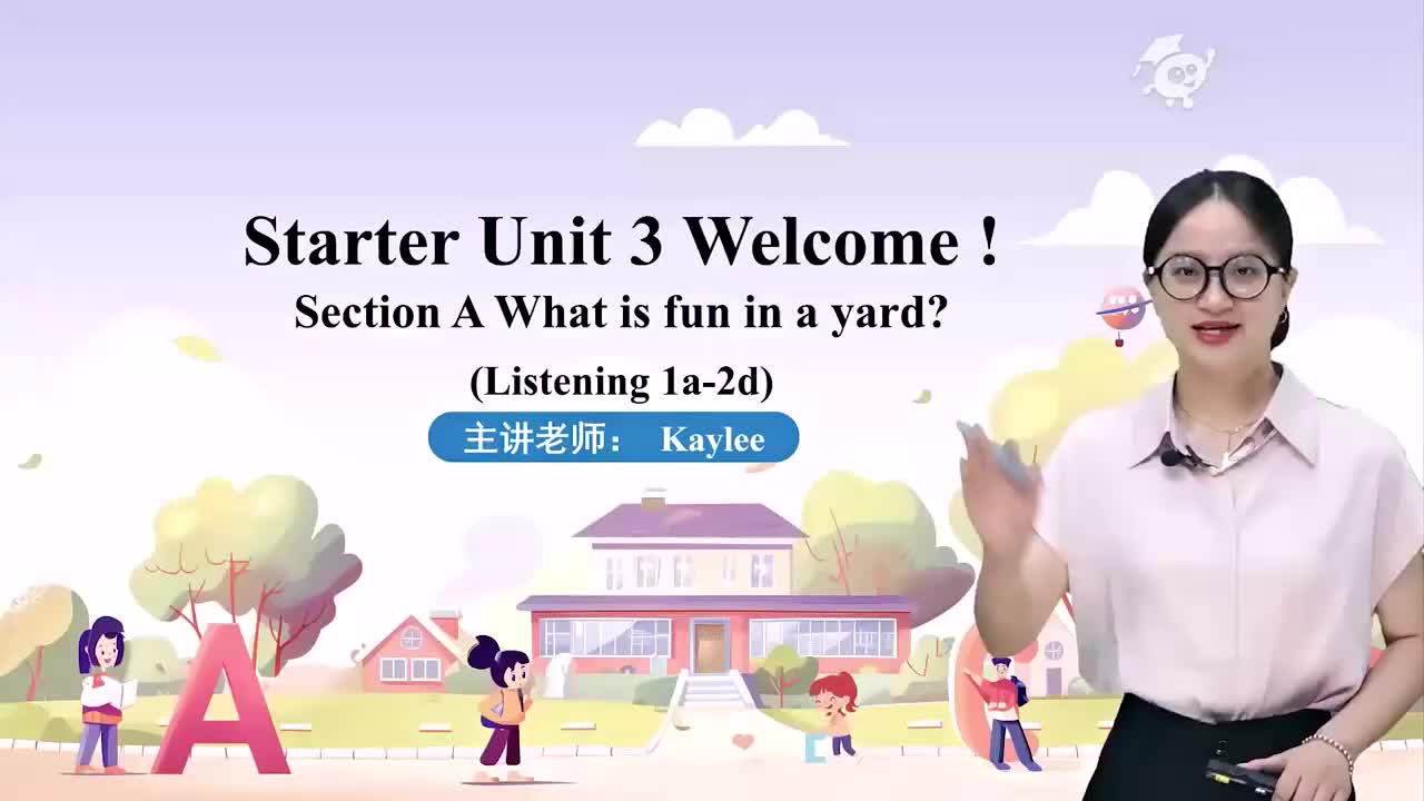 七上 10Starter Unit 3 Welcome Section A (Listening 1a-2d ) 1人教版七年级英语上册 视频