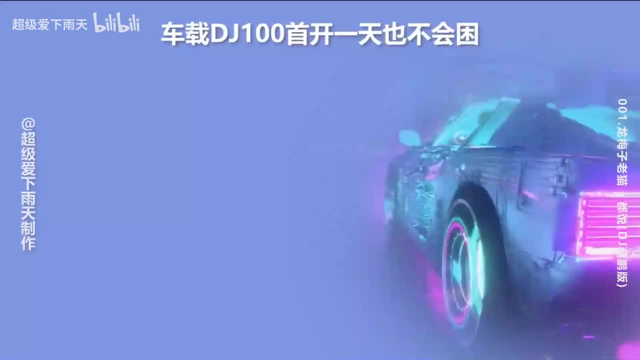 DJ100首跑车背景