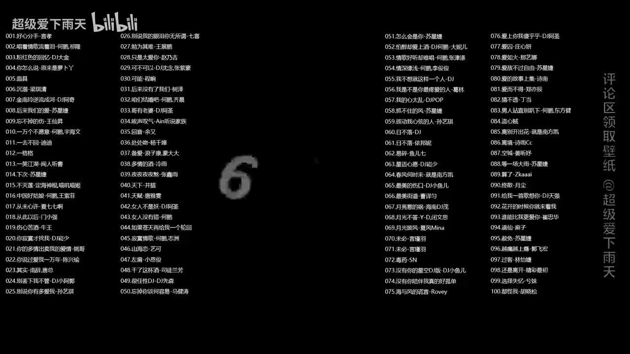 伤感情歌DJ歌曲100首